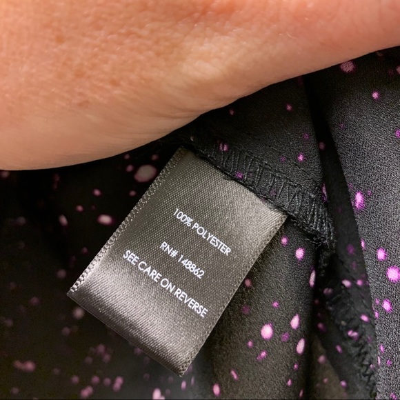 Torrid Black Galaxy Georgette Pullover Blouse - Picture 8 of 11